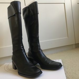 Japan Brand leather riding boots Size7 24cm